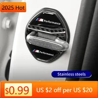 2025 New Stainless Steel Car Door Lock Cover Stickers Auto Styling Accessory For BMW Series5 G60 X1 U11 I3 I4 G11 G12 G20 G28 G2