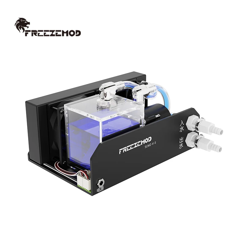 FREEZEMOD Laptop Liquid Cooler Kit Water Cooling Module 80mm Aluminum Heat Sink 8cm Fan 4m Head Pump AIO Laptop Refit SLMZ-V-S