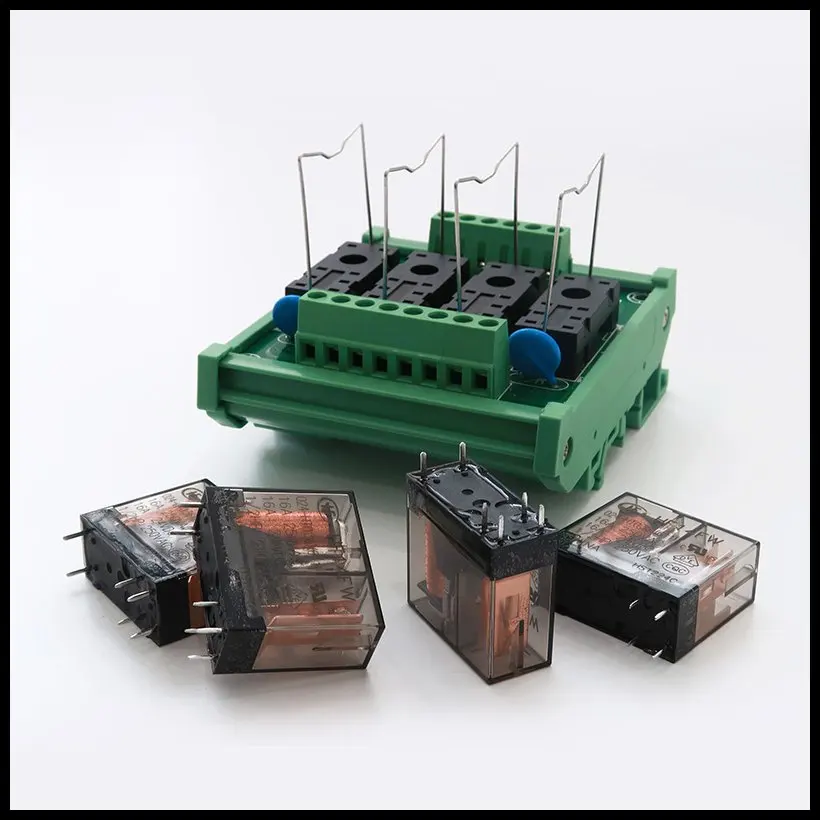 CNC4 قناة التتابع وحدة 24VDC PNP/NPN HF14FW الدين السكك الحديدية Monting التتابع مجلس 4I/4O Optocoupler العزلة مكبر للصوت وحدة HF32F-G