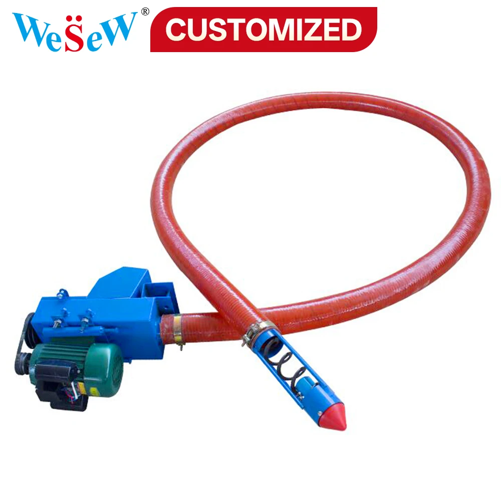 

Изготовленная на заказ фабрика Ферма Использование Гибкая машина для всасывания зерна Винтовой конвейер, используемый для транспортировки зерна, круп, фасоли