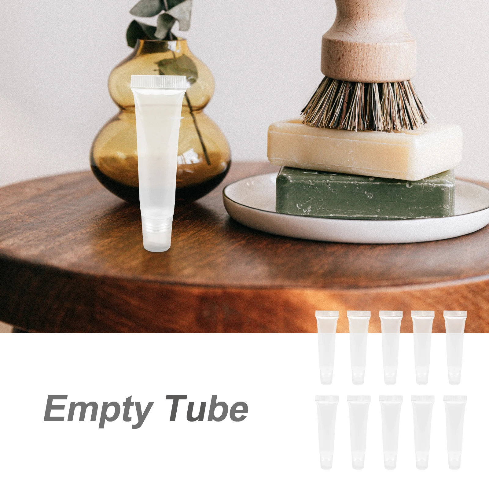 

40Pcs Portable Reusable Lip Pomade Containers Odor Free Eco Friendly Makeup Packing Tubes Lip Balm Tube Refillable Tubes