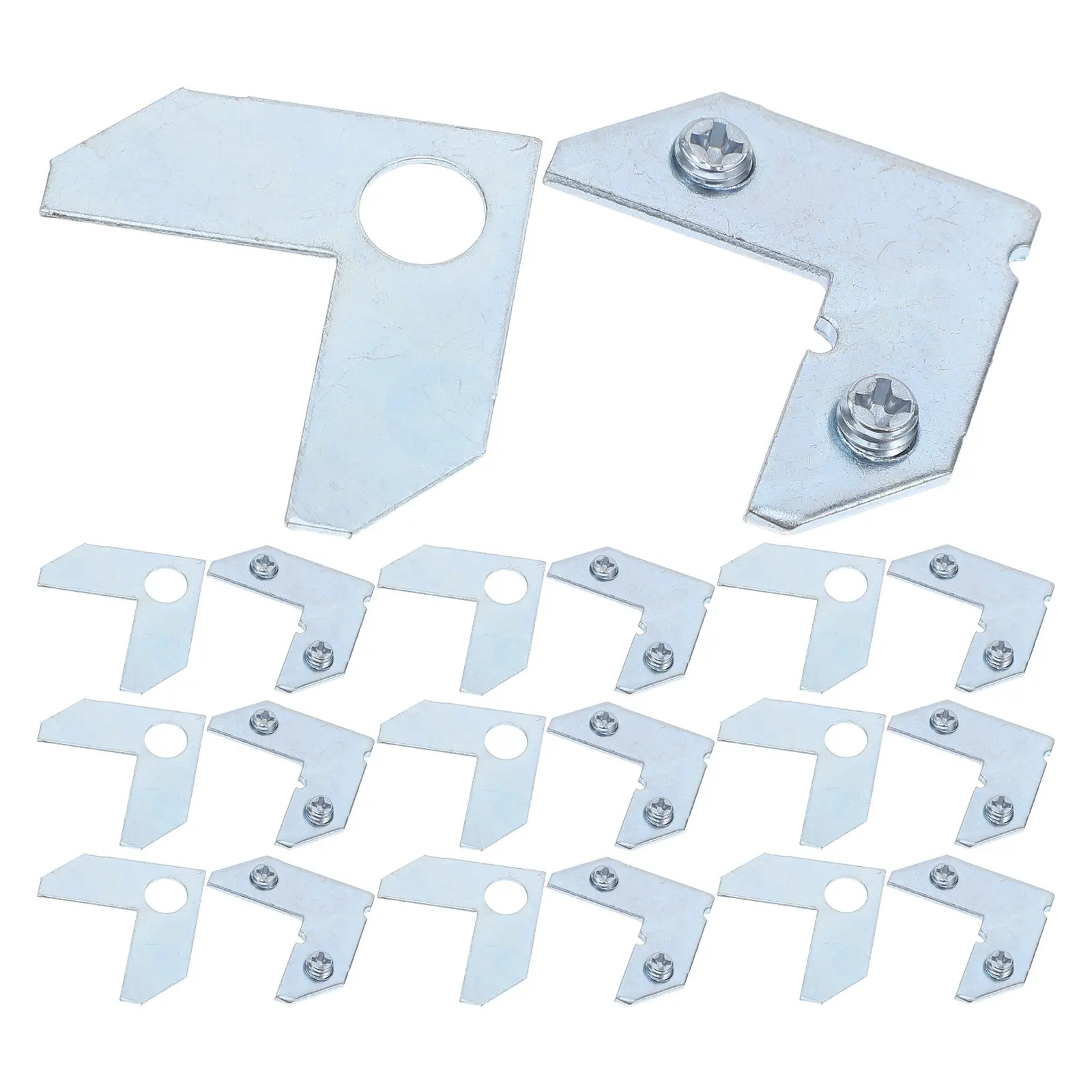 50 Pcs Thickened Photo Frame Corner Code Brackets Hanging Hardware 90 Degree Connector Fastener Joint Plate Brace