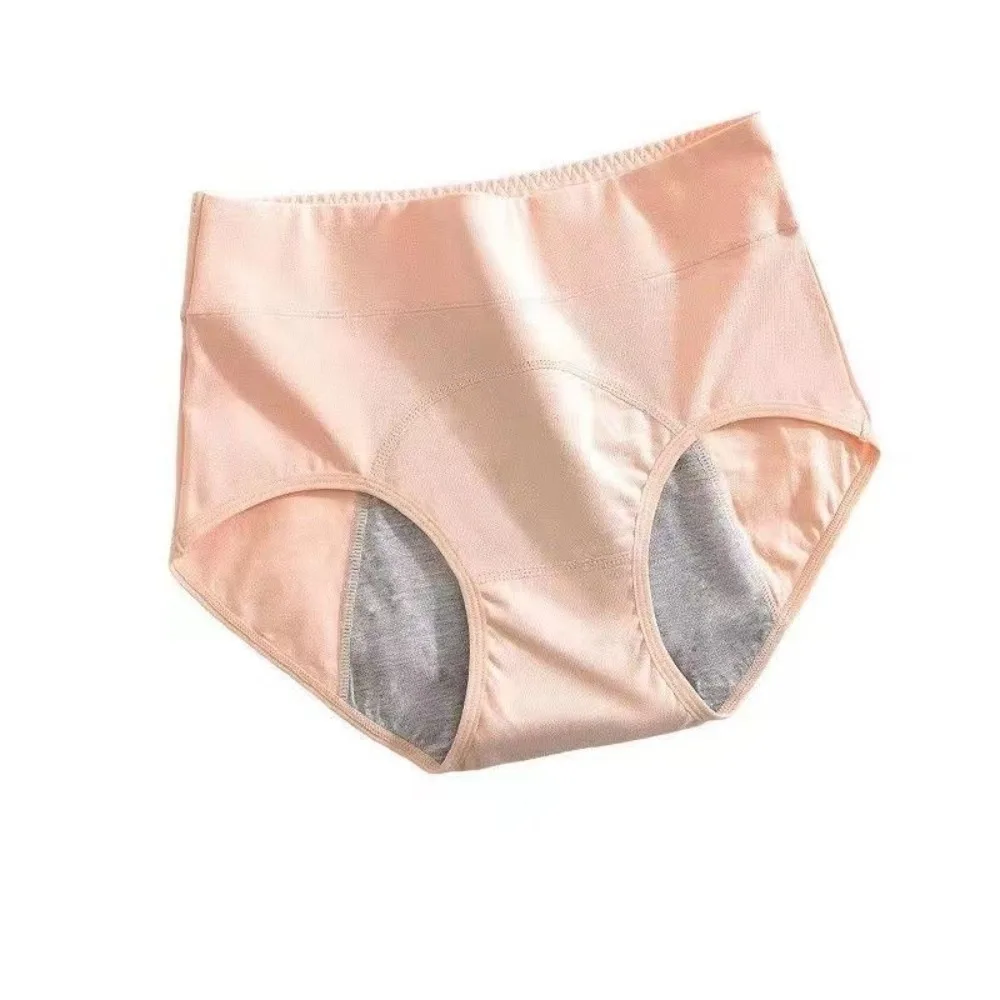 Soft Cotton Period Pants High Waist Leak Proof Menstrual Briefs Antibacterial Breathable Physiological Underwear Women