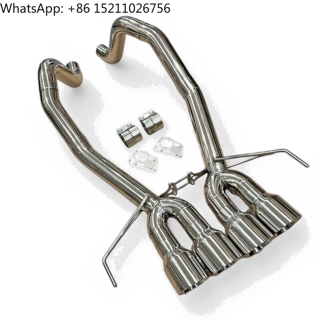 For Valved Muffler Valvetronic Exhaust Downpipe 304 Stainless Steel 100% TIG Welded 1.5mm Thick Smooth Finish Chevrolet
