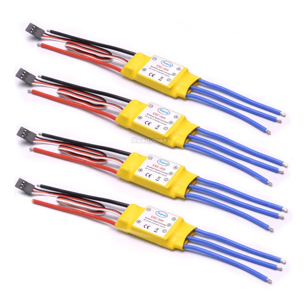 1PCS / 2PCS / 4PCS NEW 30A Brushless ESC helicopter multicopter Motor Speed Controller RC ESC for F450 S500