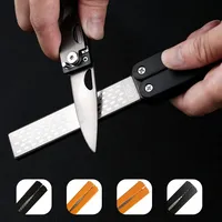 New Kitchen Double Sided Folded Pocket Sharpener Diamond Knife Sharpening Stone Kitchen Knife Tool