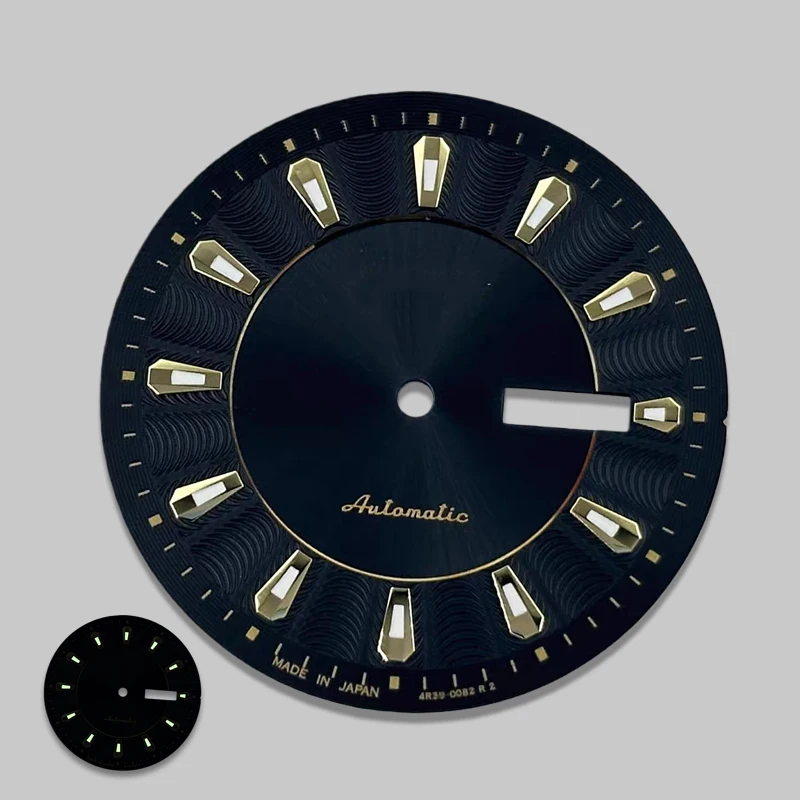 NH36 Dial 35mm Dial S Dial Green Luminous Suitable for Seiko Mechanical Watch Modification Parts