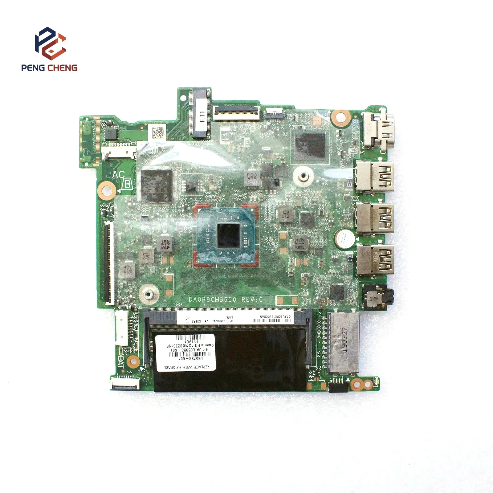 for HP Stream Laptop 14-CB L65728-601 L65953-601 Motherboard DA0P9CMB6C0 Mainboard N4000  32GeMMC DDR4 100%