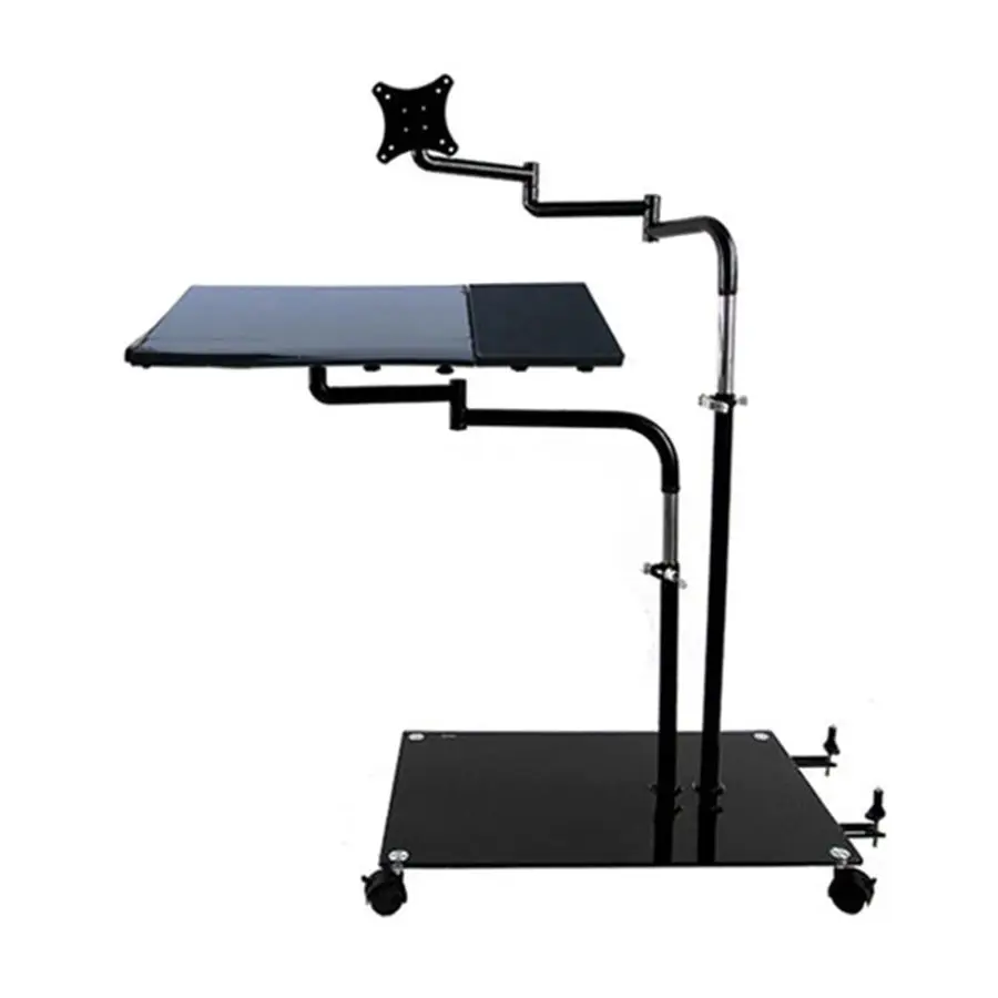 

OK611 Bedside Moving Laptop Stand Adjustable Sofa Computer Monitor Holder Mount Keyboard Holder Rotating Laptop Table Lapdesks O