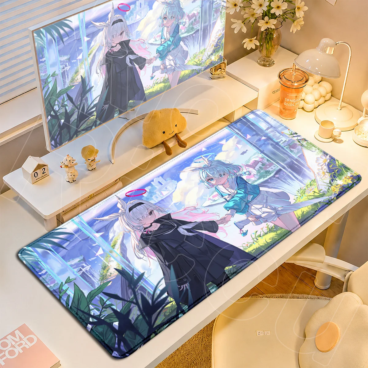 Blue Archive Hot Gaming Tapeten-Mauspads Niedliche Anime-Mädchen Plana Erweiterte Teppiche Bürozubehör HD-Druck Tisch-Mauspads – Detail 13