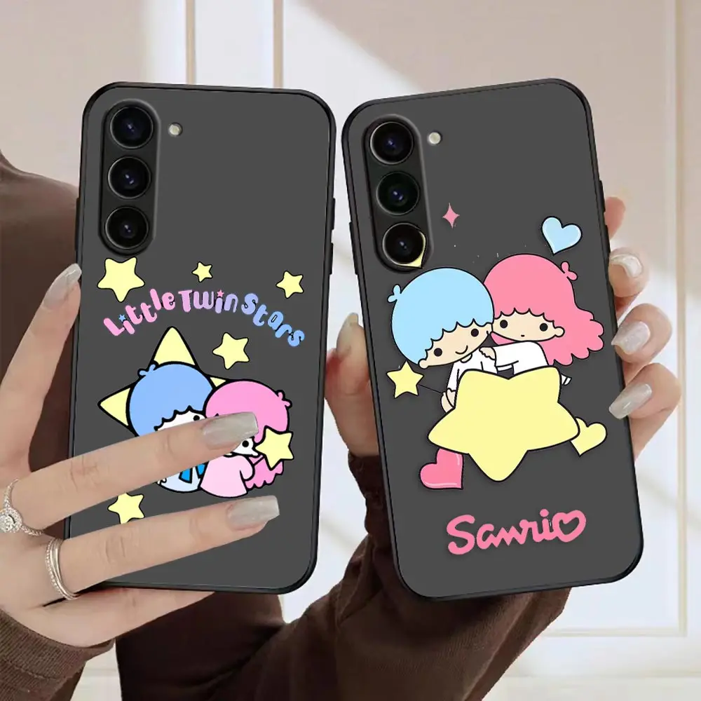 Matte Phone Case for Samsung S23 S22 S21 S20 S10 4G S9 S8 Plus ULTRA 5G LITE Case Funda Shell Japanese S-Sanrio Little Twin Star