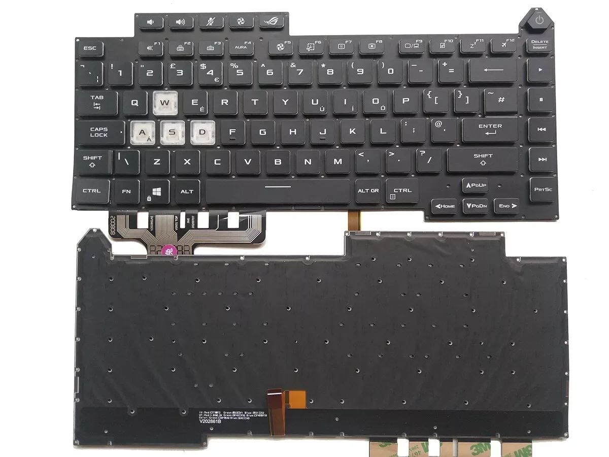 

XIN-UK layout RGB Backlight Laptop Keyboard Laptop For ASUS ROG Strix G15 G513 G513Q G513QM G513QY