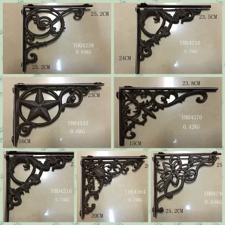 Cast Iron Right Angle Support Bracket Triangular Shelf Bracket Kitchen Storage Rack Angle Bracket