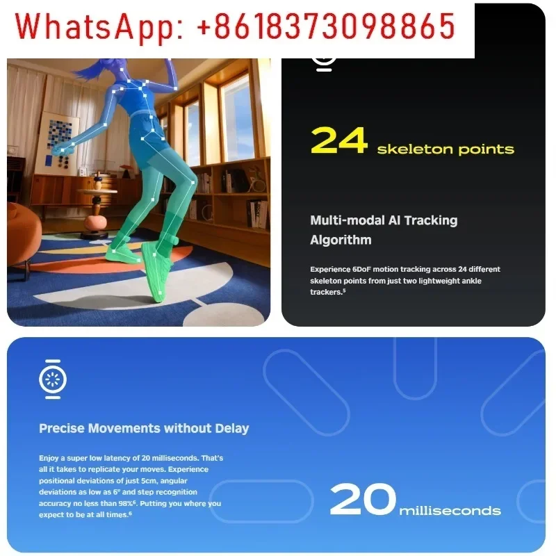 PICO Motion Tracker dla PICO 4/4 Pro/PICO 4 Ultra/Neo 3 Peak Motion Tracker Full Body Motion Tracking Support PC VR Gry sportowe