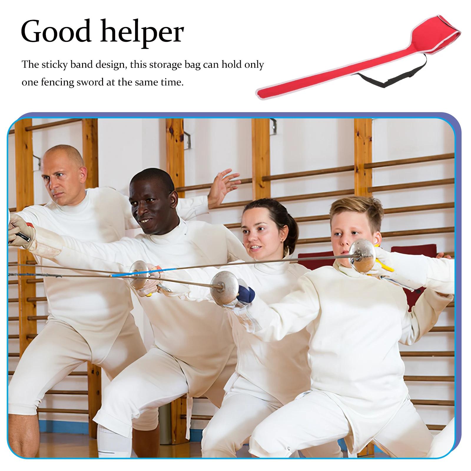 

Fencing Accessory Oxford Cloth Sword Bag Durable Wear-Resistant Pouch for Convenient Carrying and Storage Fencing Equipment