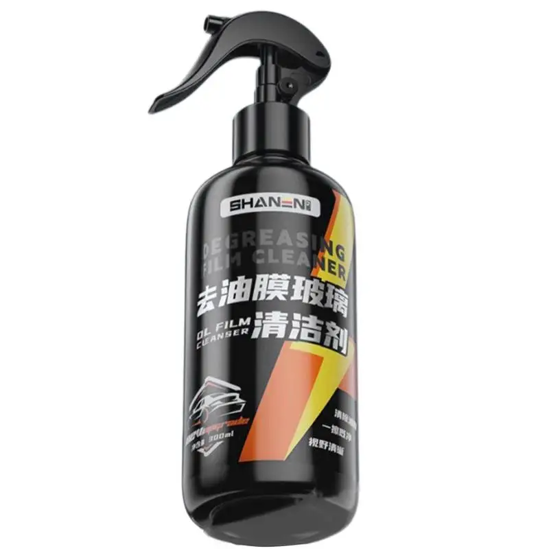 

Windshield Oil Film Cleaner 300ML Car Oil Film Water Spot Remover Cleaner Without Damaging Surfaces Simple And Convenient