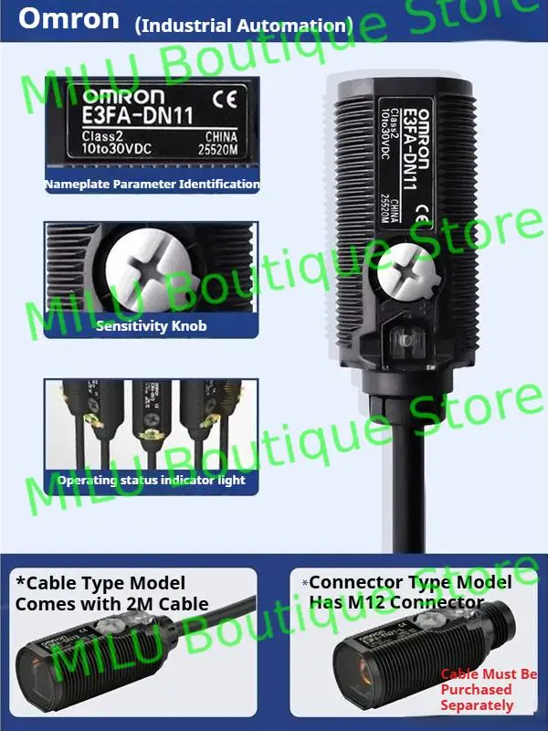 الاستشعار الكهروضوئي E3K 20 متر كشف المسافة 10-30 فولت منتشر انعكاس الاستشعار NPN PNP البصرية التتابع التبديل الاستشعار #1