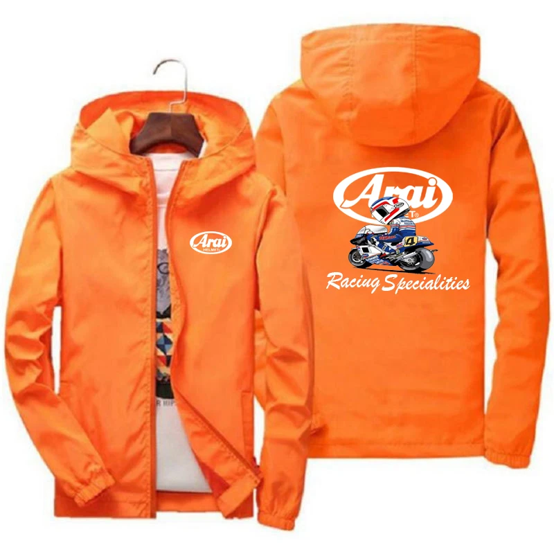 2024 Spring and Autumn New Arai- Men\'s Baseball Shell Set Casual Hip Hop Style Hunter, Motorcycle Jacket