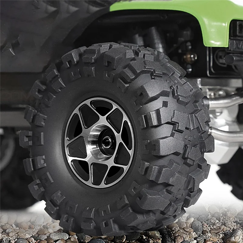 Hot-4 Pz 1.0 Pollici In Metallo Beadlock Mozzo Ruota Cerchione Per 1/18 1/24 RC Crawler Auto TRX4M Parti di Aggiornamento Accessori