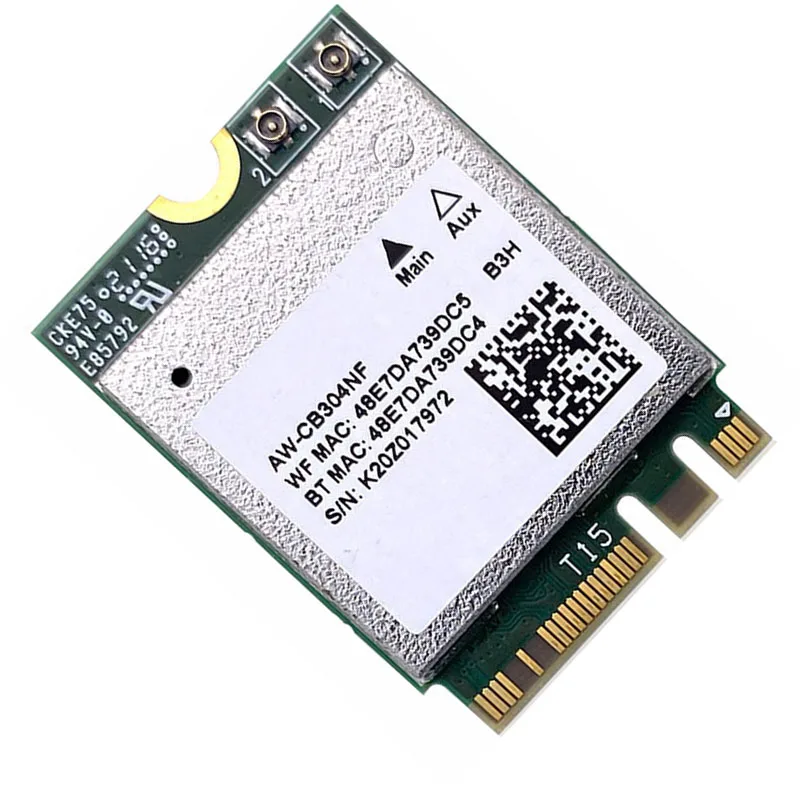 RTL8821CE AW-CB304NF 802.11AC 1X1 NGFF M.2  dual band 2.4G 5G 433Mbps BT Bluetooth 4.2 WiFi wireless network card