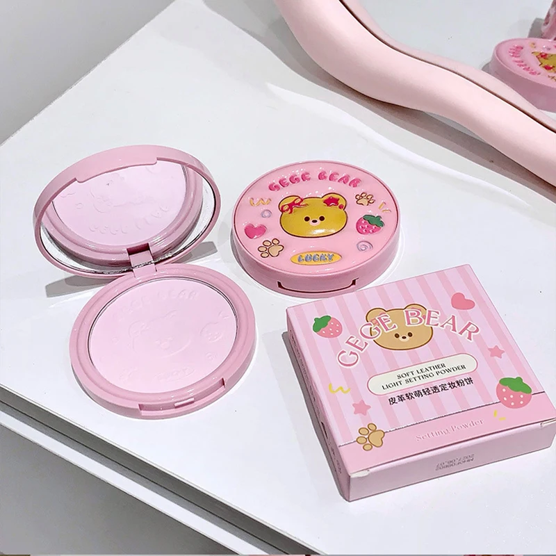 بودرة خافي عيوب البشرة اللطيفة، زيت تحكم يدوم طويلاً، طبيعي غير لامع مقاوم للماء، بودرة سائبة لتفتيح الوجه، بودرة مكياج كورية