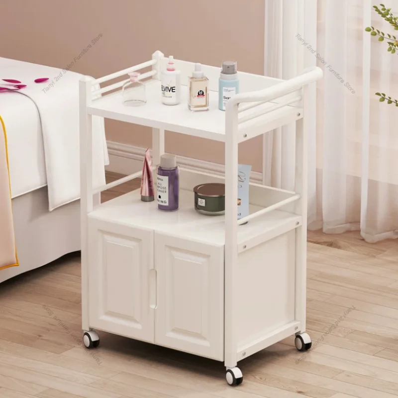 Nordic Multifunctional Salon Trolley Storable Designer Barber Shop Salon Trolley Simplicity Modern Furniture Troli Salon HBSC