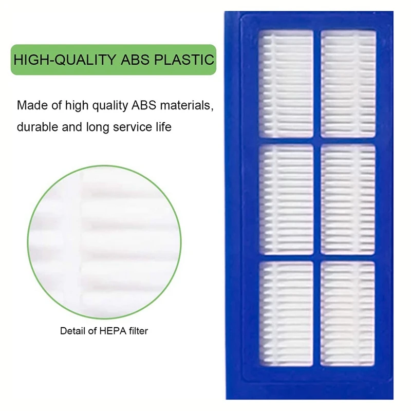 قطع غيار لـ Robovac ، فرش جانبية ، فلتر HEPA ، متوافق مع Robovac 11S Max 15C Max ، ملحقات مكنسة كهربائية روبوت