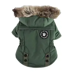 Cat Dog Doggie Down Jacket Hoodie Coat Pet Clothes Warm Clothing For Small Dogs Winter Thick Padded Warm Coat Vest Clothes For