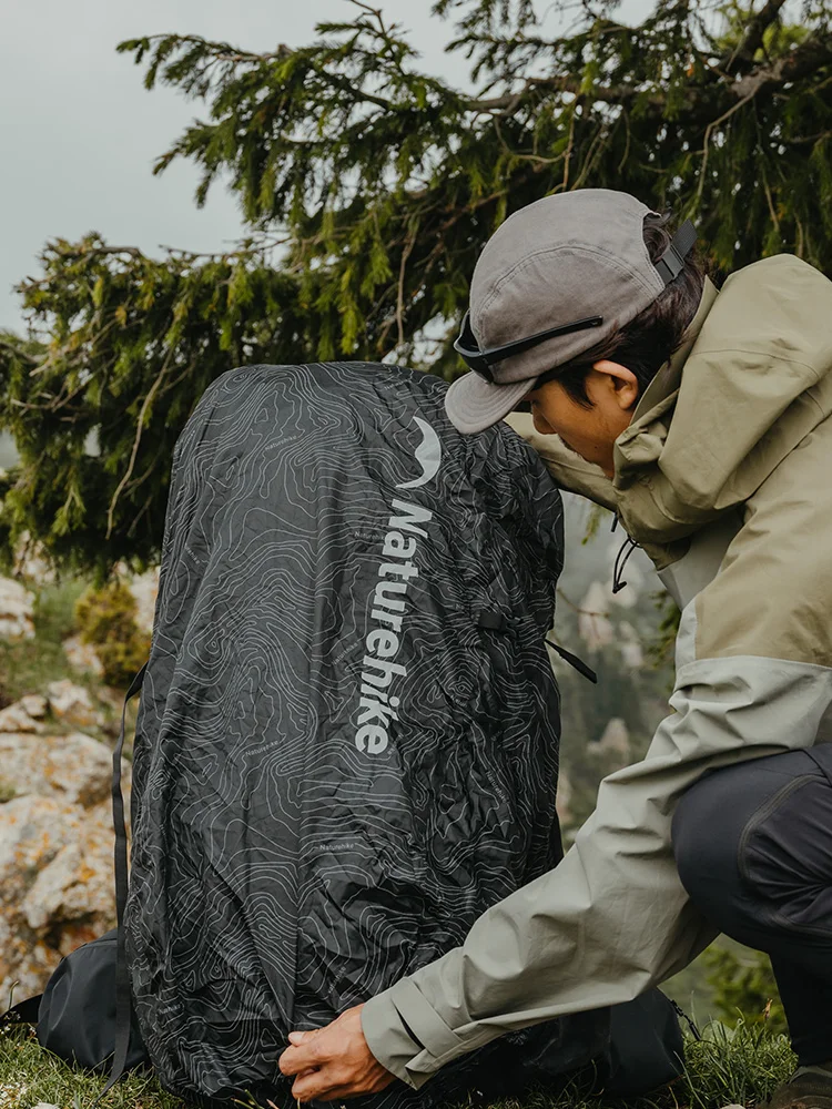 AliExpress Naturehike Camping Backpack Rainproof Cover Ultralight Waterproof Night Reflection 30-60L Bag Dustproof Cover Cycling Luggage