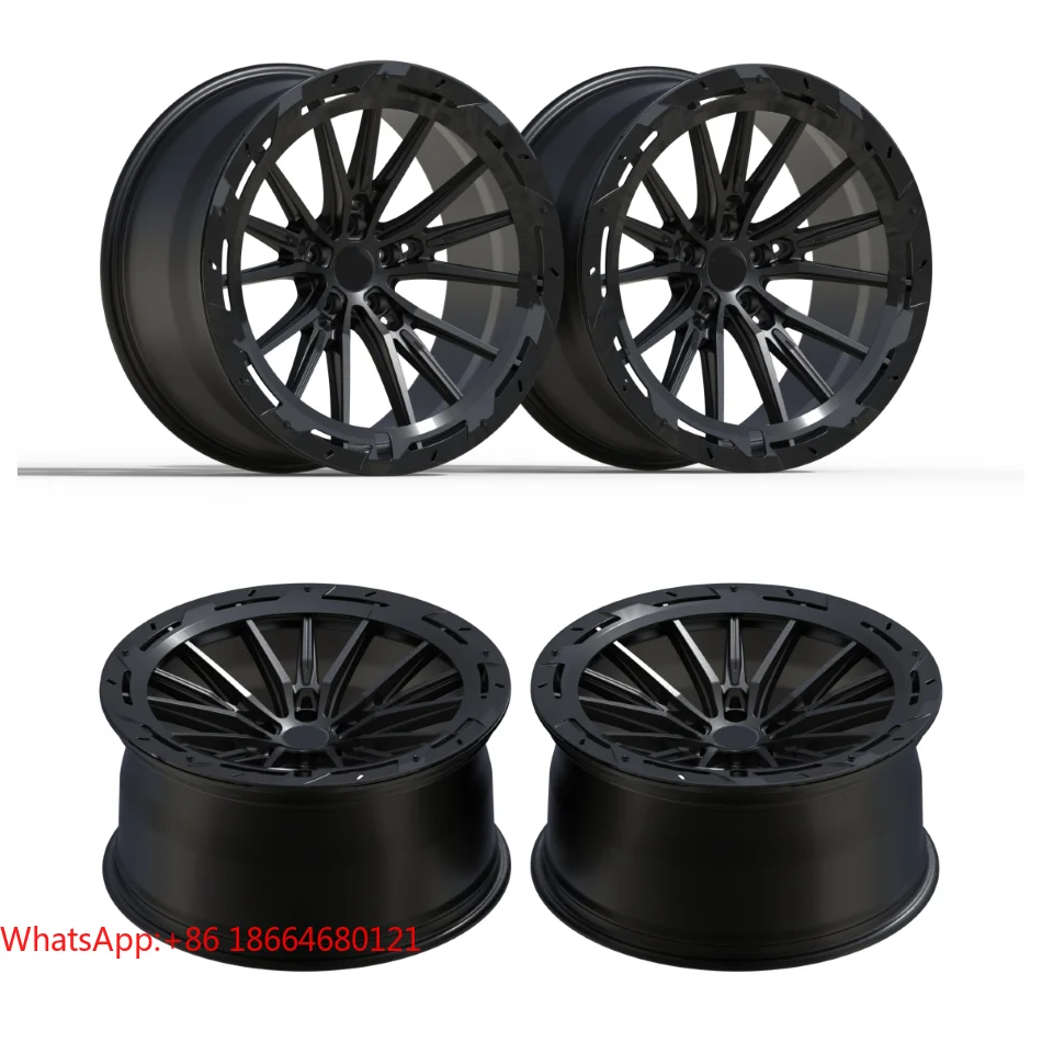Black Concave Forged Wheel Rims 16-26 Inch 5x120 5x112 5x114.3 5x115 UniversalW205,W213,W166,X156,W257