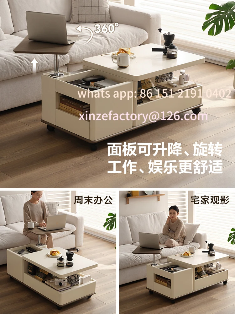 

Customizable multi-function lifting coffee table mobile