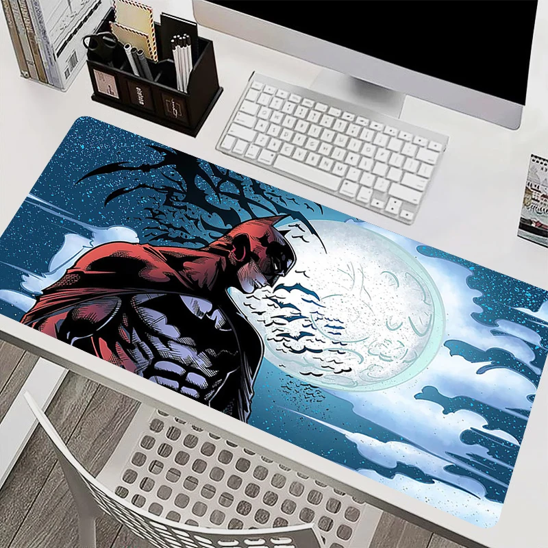 Super Hero Batmans Anime Mouse Pad Office PC Speed Gamer Keyboard Mousepad Laptop Gaming Accessories XXL Desk Mat 900x400 Carpet
