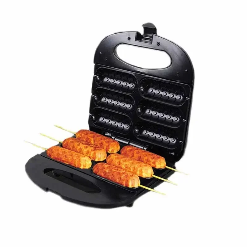 Electric Hot Dog Maker Automatic Small Household Hot Dog Roasted Sausage Cheese Stick Machine Snack Sausage Machine Cooking Tool