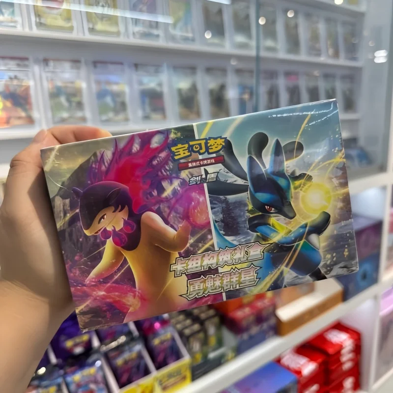 

New Genuine Pkm Ptcg Card Set Construction Gift Box Brave And Charismatic Starlight Simplified Chinese 7.0 Collect Card Gifts