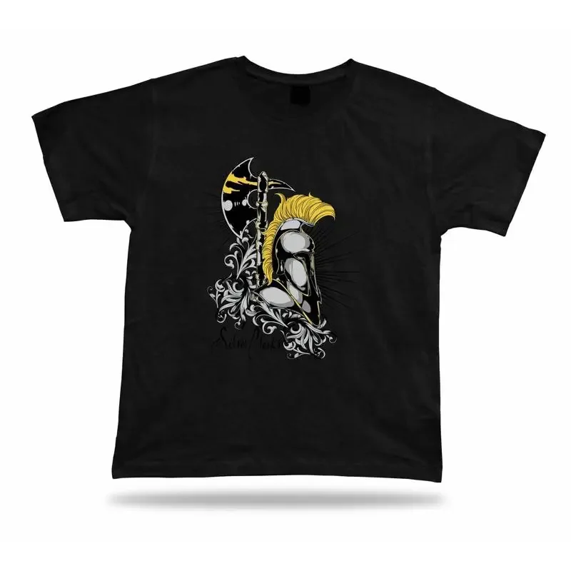 Tshirt Tee Shirt Birthday Gift Idea Silver Cloaks Guard Knight Armor Axe Retro