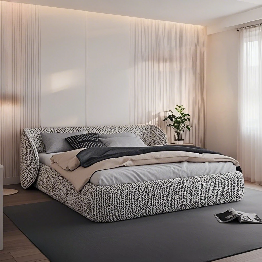 

Double Luxury Modern Bed Frame Full Nordic Small Family Classic Bed Quality Wedding High End Cama De Casal Bedroom Furniture