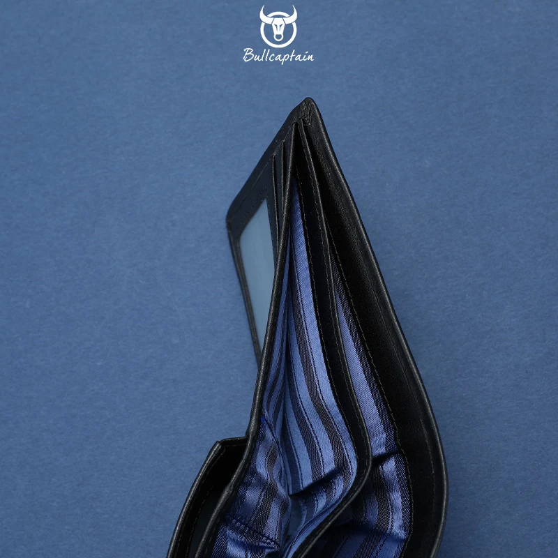 محفظة رجالية من الجلد الطبيعي من BULLCAPTAIN - سعة كبيرة مع فتحات بطاقات متعددة، تأتي مع صندوق هدايا، هدية عيد الميلاد #5