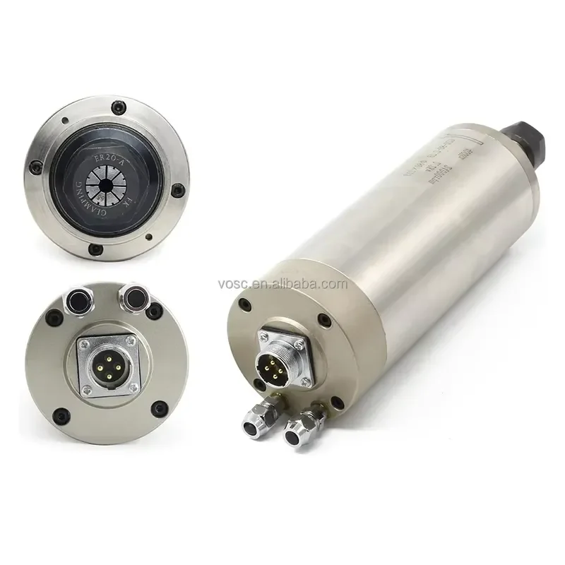 2.2KW Water Cooled Spindle Motor 220V CNC ER20 Collet Milling Spindle 2200W High Precision Router for Woodworking Engraving