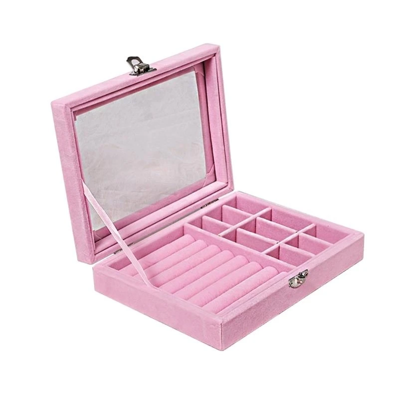 Dustproof Flannel Jewelry Box Storage Ring Display-Case Lady Jewelry