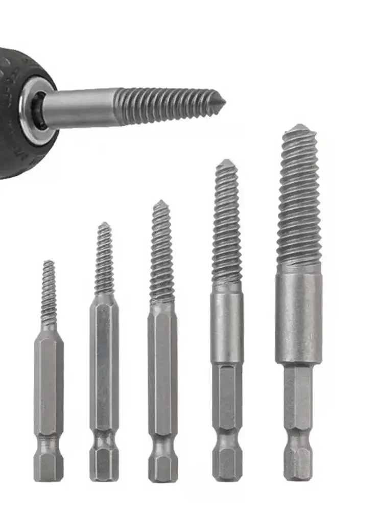10pc Hexagonal Shank Broken Screw Extractor Screw Broken Screwdriver Taking out Drill Set drill