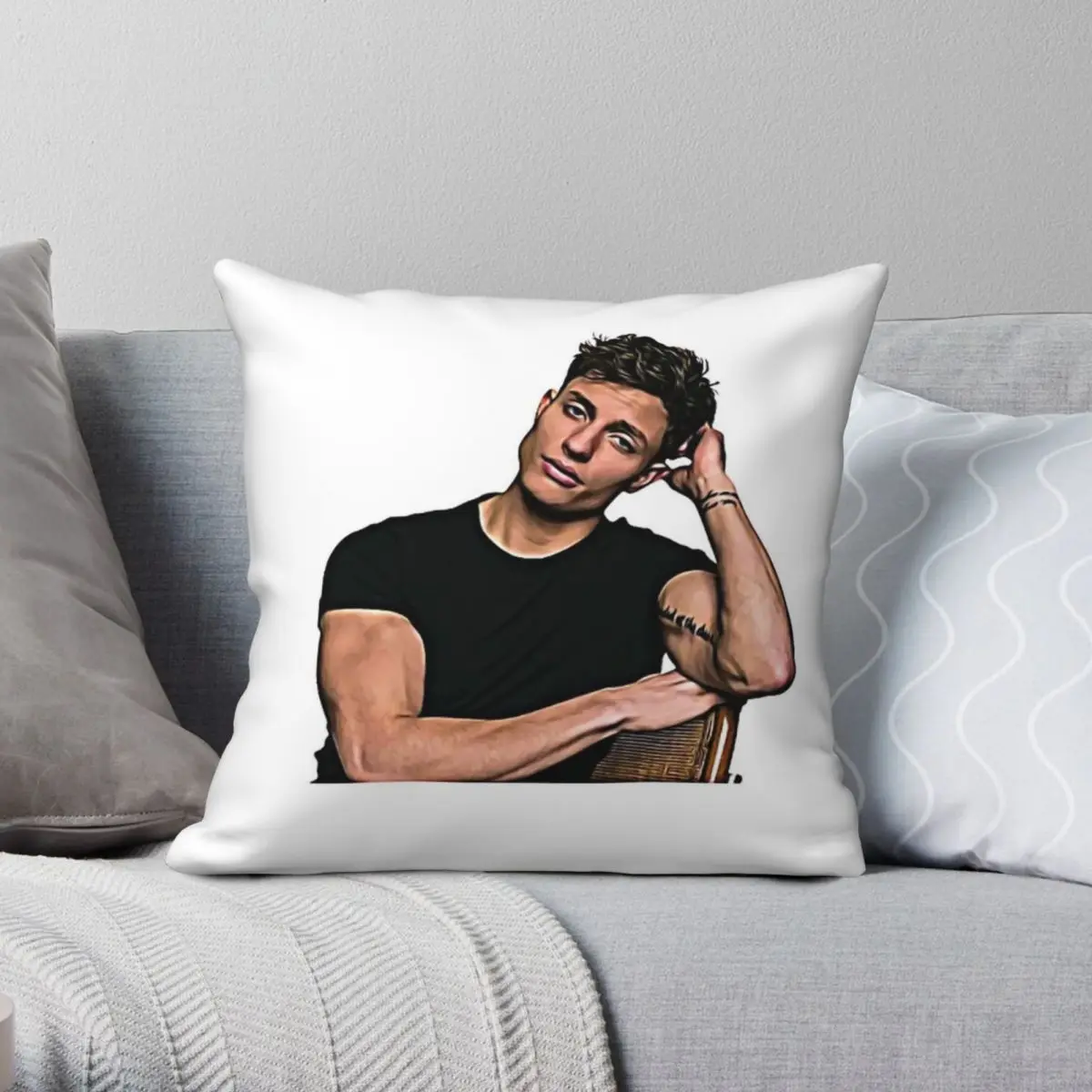 

Matt Rife Hot Comedian Pillowcase Polyester Linen Velvet Pattern Zip Decor Throw Pillow Case Car Cushion Cover