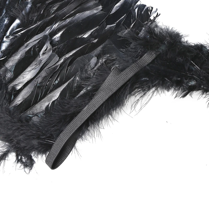 Adult Angel Wings Deluxe Feather Wings with Elastic Straps Halloween Costume Accessory for Men Women