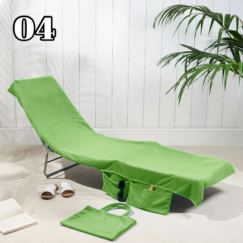 

Beach Chair Cover Quick-drying Microfiber Beach Towel Absorbent Pool Lounge Recliner Chair Cover Outdoor Towel With Handbag