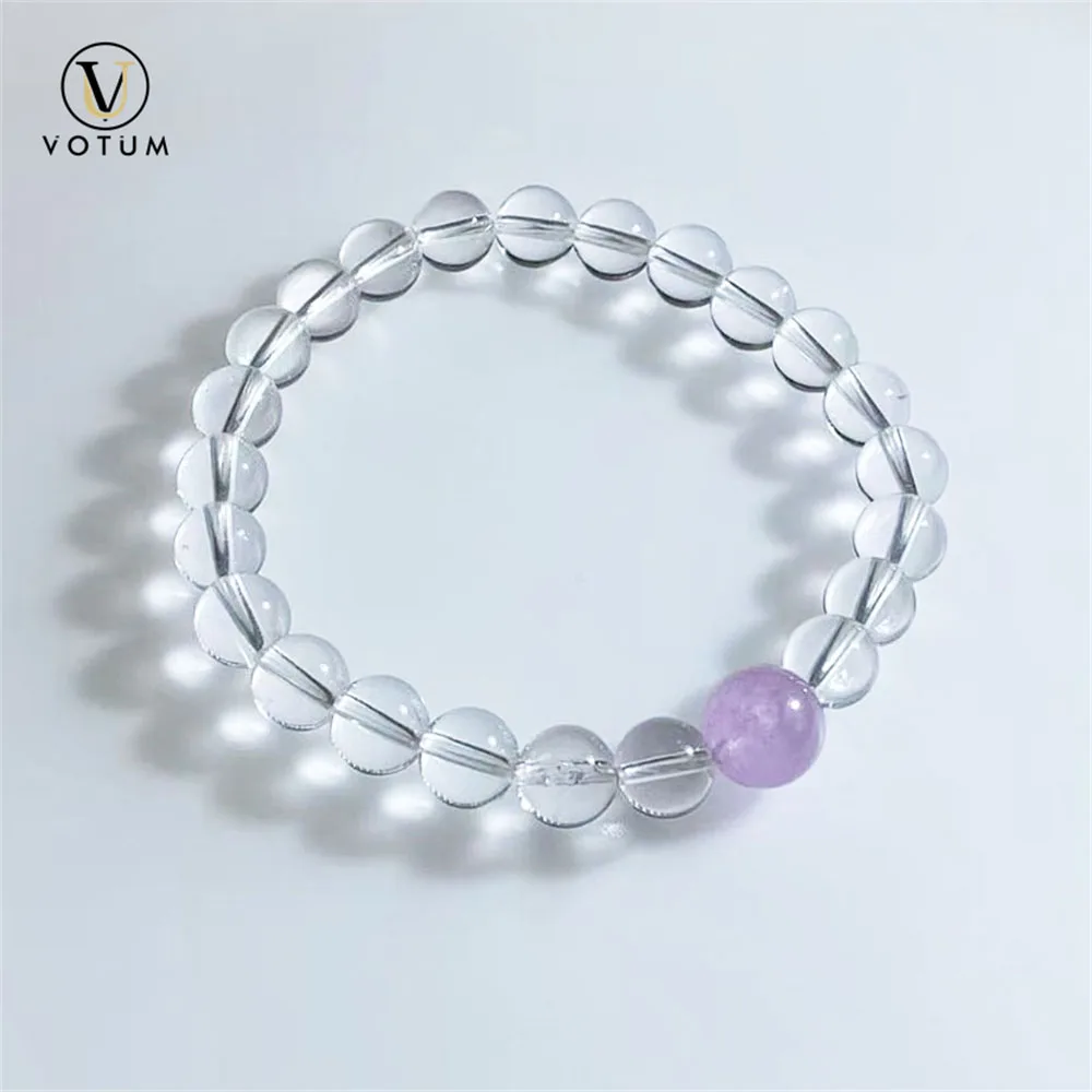 votum-natural-clear-quartz-kunzite-beaded-bracelet-for-women-men-white-crystal-healing-purple-stone-beads-bracelets-gift-jewelry