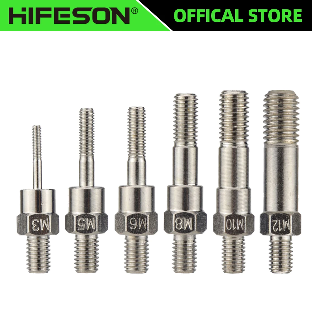 BT-606 BT-605 BT-607 BT-609 BT-610 دليل جوزة برْشام بندقية جزء برشام رئيس مسامير سحب قضيب الملحقات ل M3 M4 M5 M6 M8 M10 M12 #1