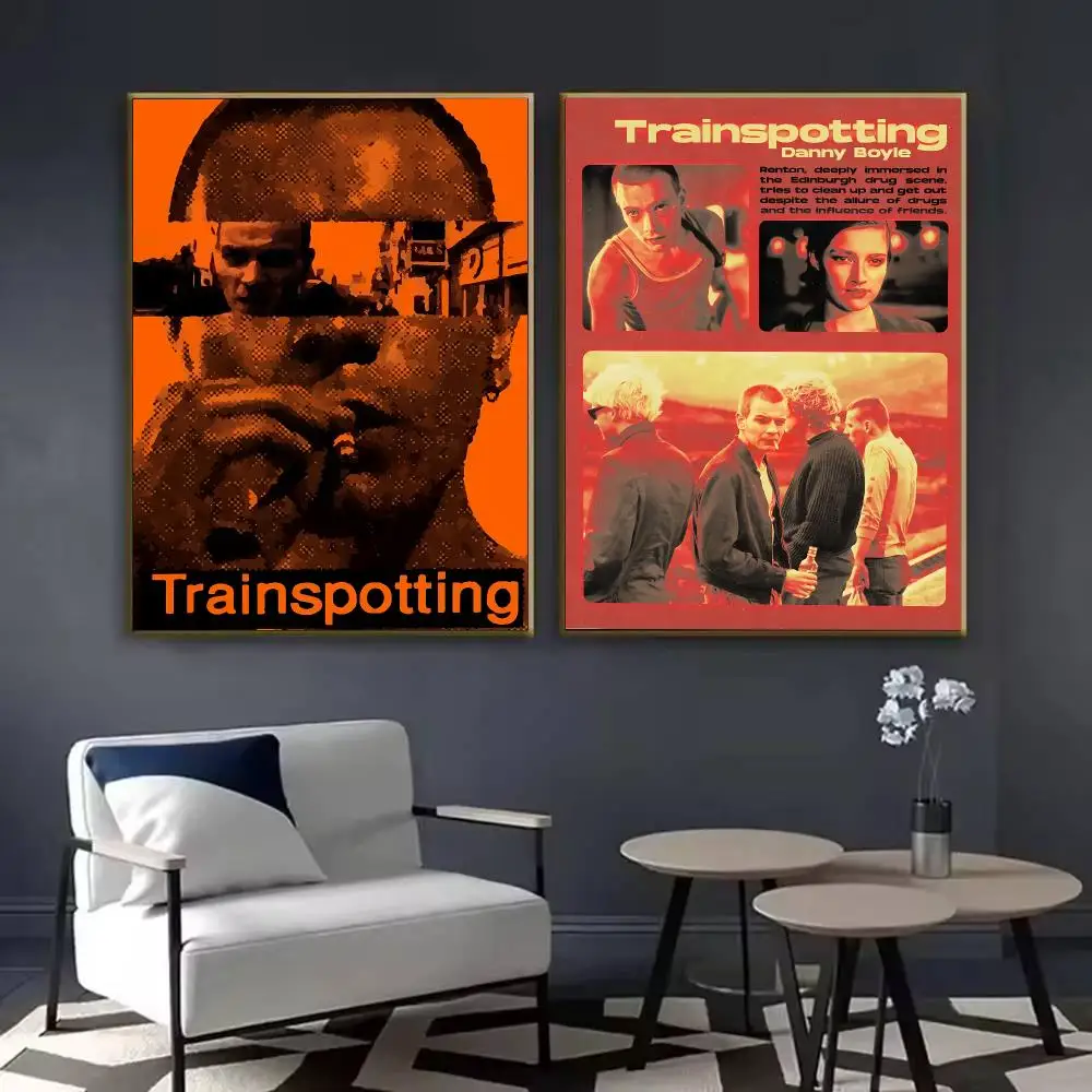 T-Trainspotting Rapper Album Poster Waterproof Sticky Wall Art Print For Bedroom Living Room Hallway Bar Home Decor