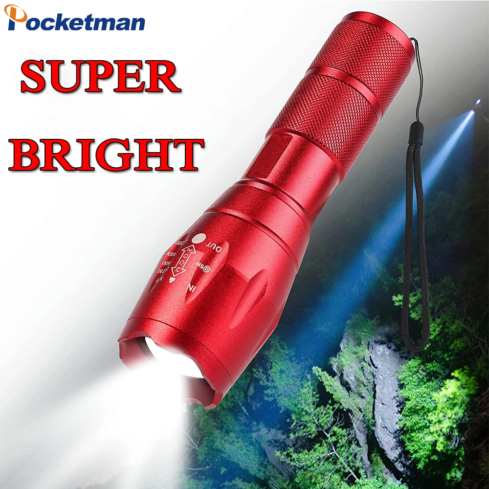 

Aluminum Alloy LED Flashlight Zoomable Torch Waterproof Flashlights Outdoor Emergency Light Handheld Flashlight