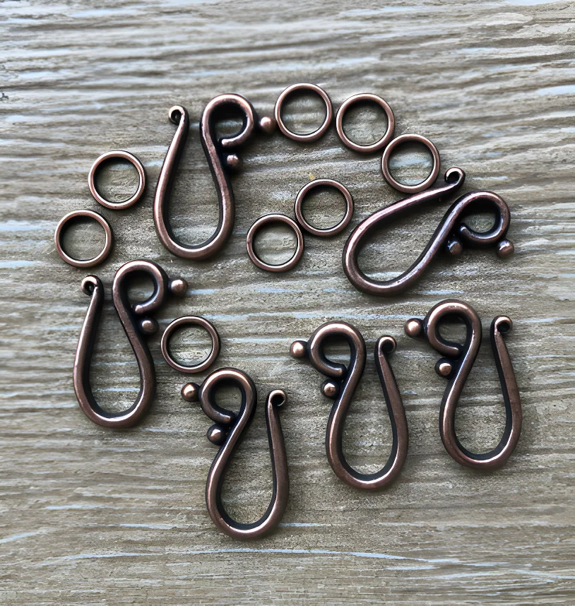 

15set 20.8x13.5mm Alloy metal antiqued copper toggle clasps HWYC0012
