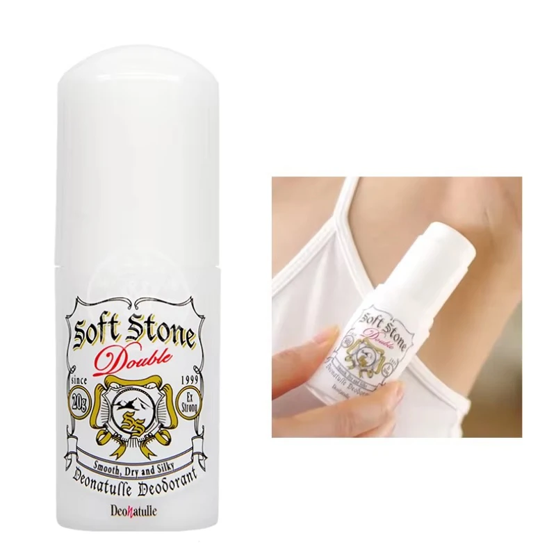 Deonatulle Deodorant Soft Stone Double Long - Lasting and Dry Odor Removal 20g