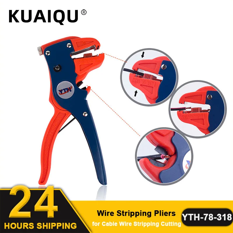 Multi-tools Wire Strippers Save Effort Wire Cutting Pliers Red Portable Nippers for Stripping Peeler Electrician Hand Tools